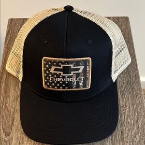 Chevrolet Black and Tan Trucker Hat